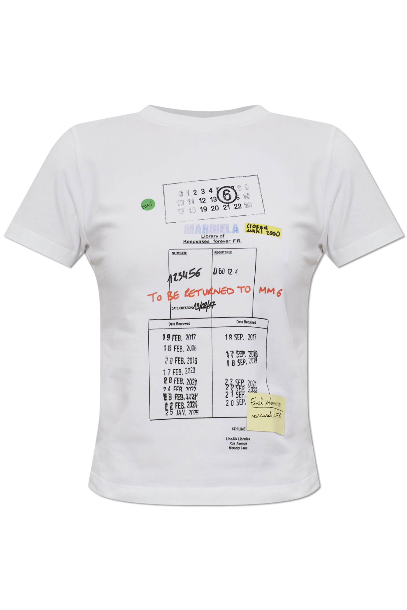 MM6 Maison Margiela T-shirt with a colorful print | Women's | Vitkac